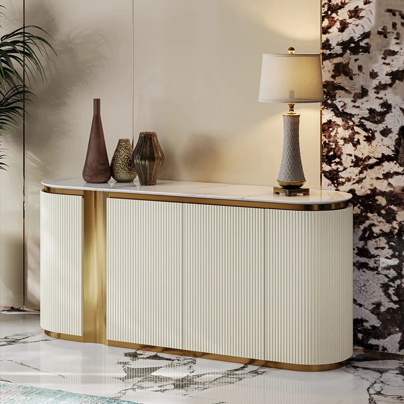 Modern Luxury Kitchen Furniture Dining Room Console Table Cabinet Table Sideboards Storage Cabinet With Doors