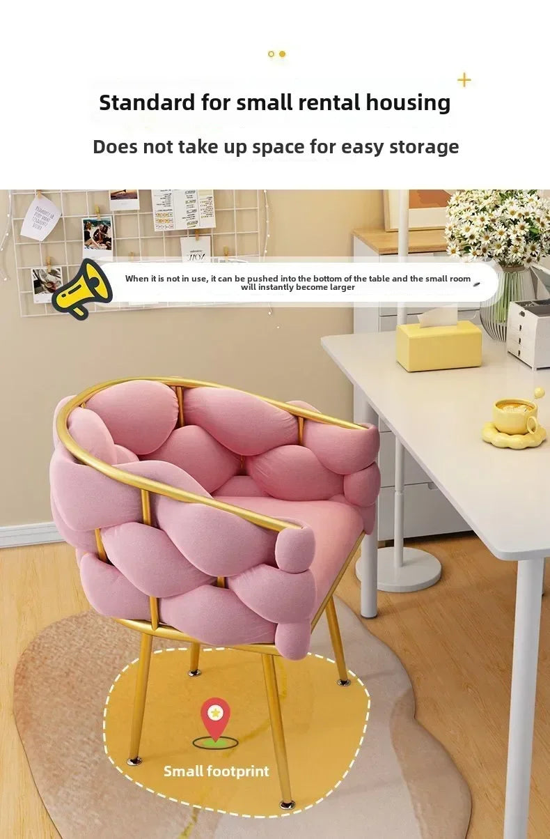 Formwell Leisure Single Sofa Chair Velvet Armchair with Gold Legs Makeup Chair with Upholstered for Living Room Bedroom