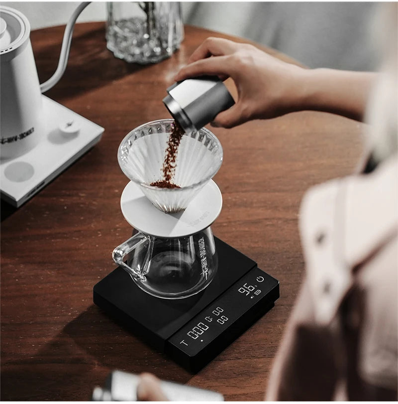 MHW-3BOMBER Upgrade Digital Kitchen Coffee Scale High Precision Rechargeable Espresso Electronic Scale Barista Accessories