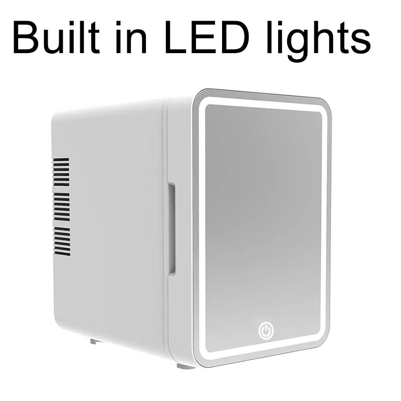 Car home dual-use beauty and skincare products, makeup mirror, refrigerator, car supplies, mini car freezer, small fridge