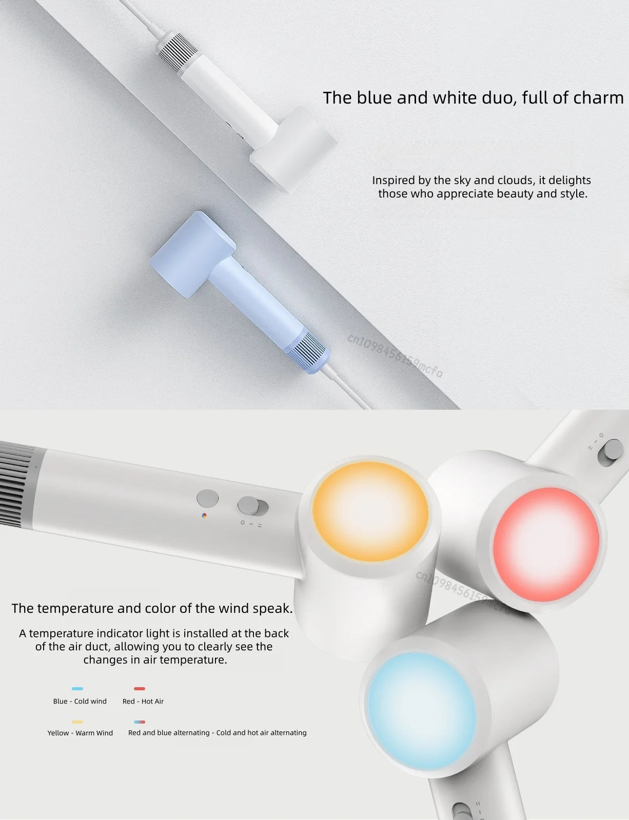 XIAOMI MIJIA H501 SE High Speed Hair Dryer 62m/s Wind Speed Negative Ion Hair Care 110,000 Rpm Professional Dry 220V CN Version