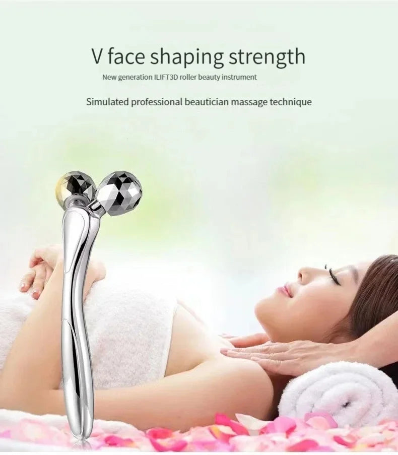 3D Facial Roller Massage V Shape Face Lifting Massage Lift Full Body Massage Massage Relaxation Beauty Massage