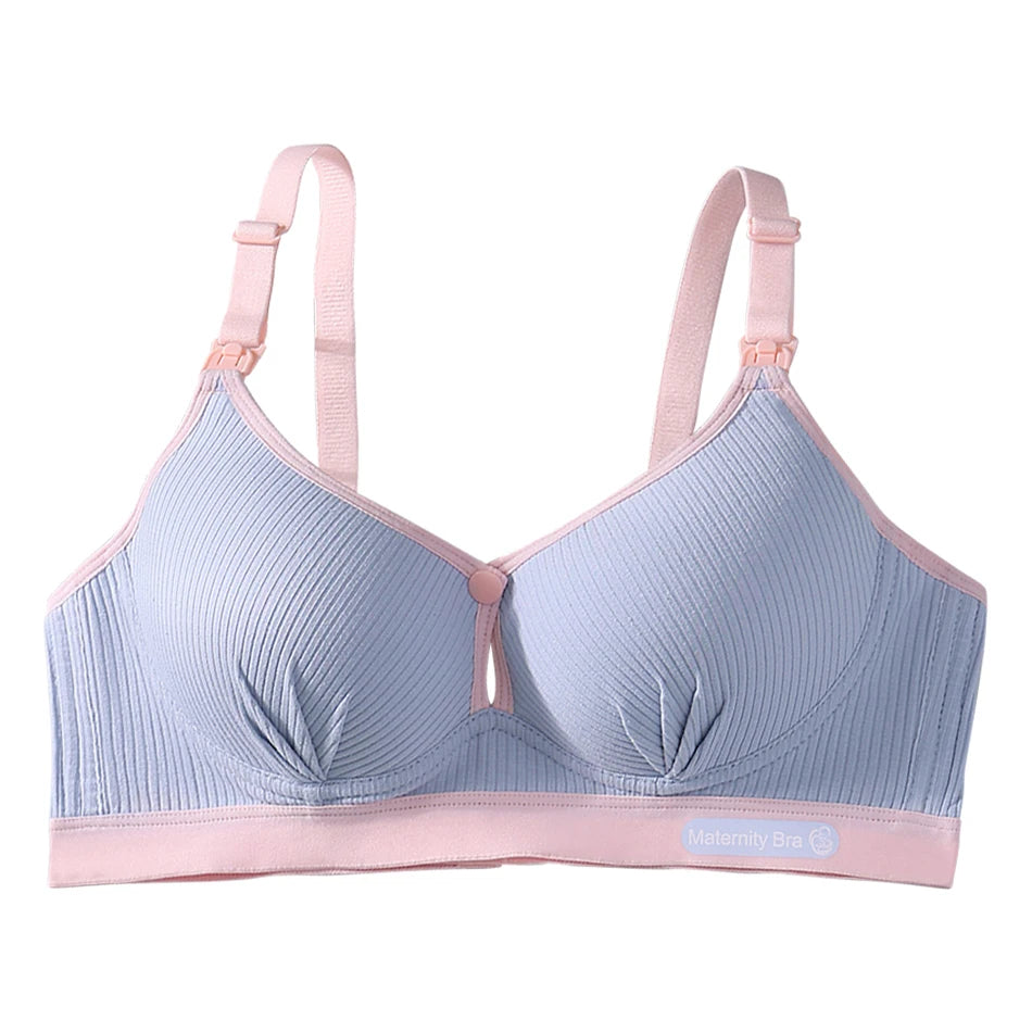 Maternity Nursing Bra No Underwire Front Open Summer Support Cups Bralette Soft Comfort for Pregnant Women Underwear Clothing