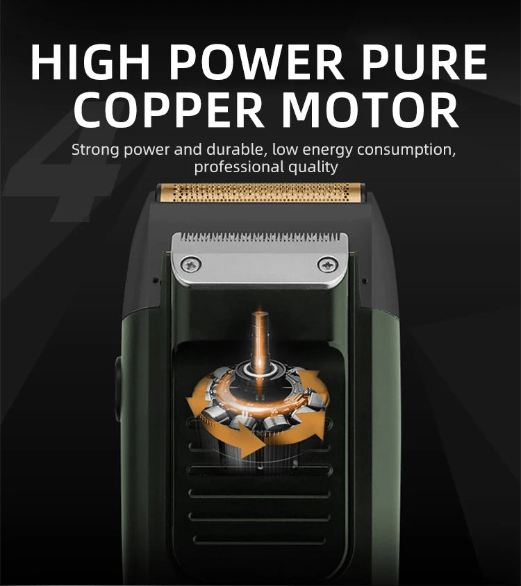 Kemei 2 in 1 Rechargeable Electric Shaver LCD Display Portable Cordless Men Reciprocating Razor Beard Trimmer