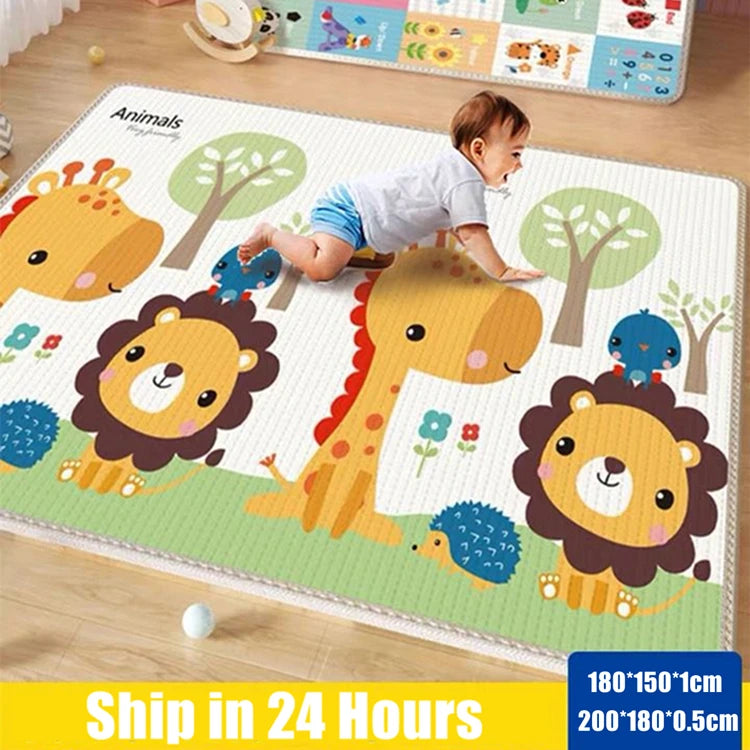 2 thickness options Non-toxic Baby Game Mat EPE Baby Activity Gym Baby Crawling Play Mats Carpet for Children's Safety Mat Rug