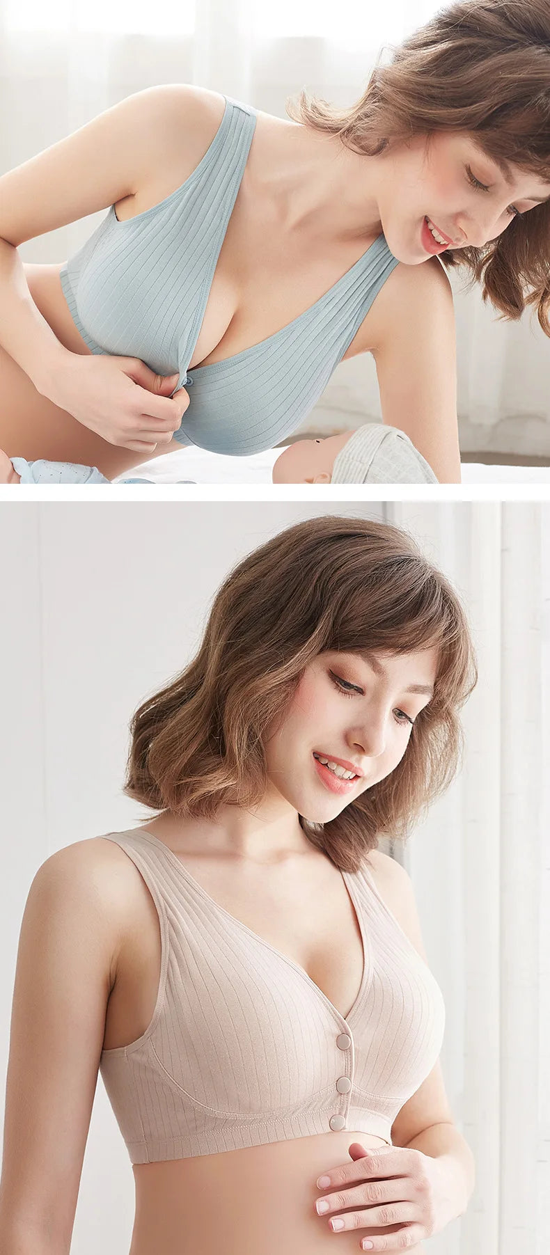 New Cotton Maternity Nursing Bras Pregnant Breastfeeding Pregnancy Women Underwear Breast Feeding Bra Soutien Gorge Allaitement
