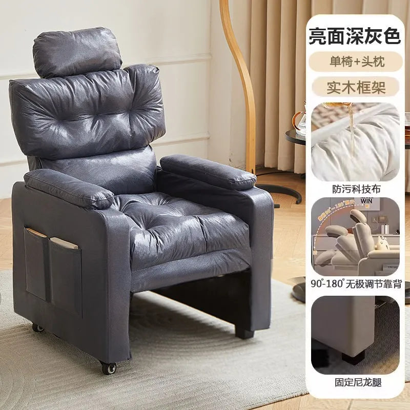 Sofa Computer Chair Sitting Comfort Home Lazy Chair Can Lie in The Bedroom Internet Cafe Single Lazy Sofa Gaming Chair
