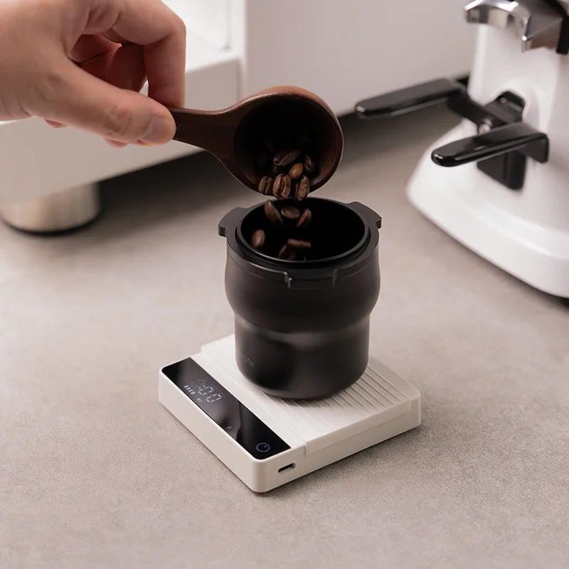 Italian Mini Espresso Coffee Electronic Scale Portable Special Hand-brewed Coffee Bean Scale Barista Timing Weighing Device