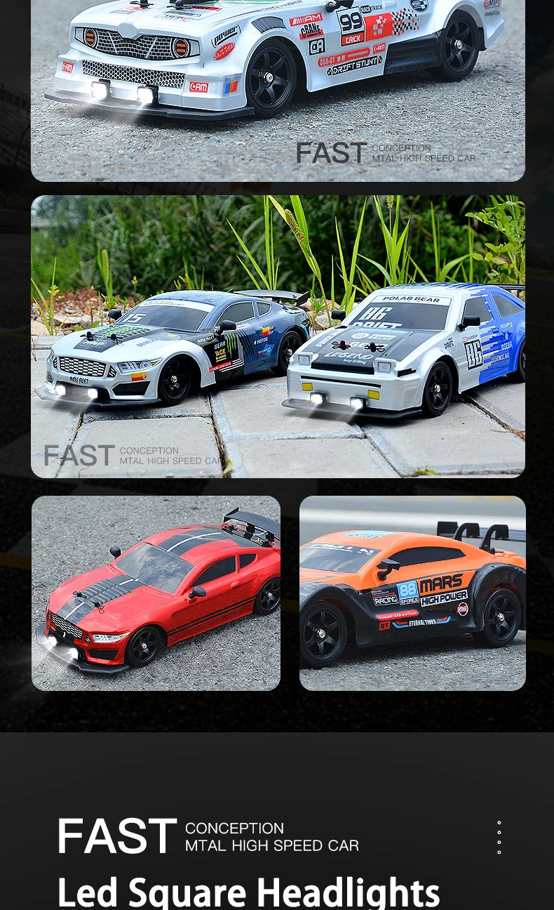 1/16 RC Car AE86 4x4 High-Speed RC Drift Cars 2.4G Remote Control Racing Vehicle 18km/h Waiting For Light Spray Toys for Boys
