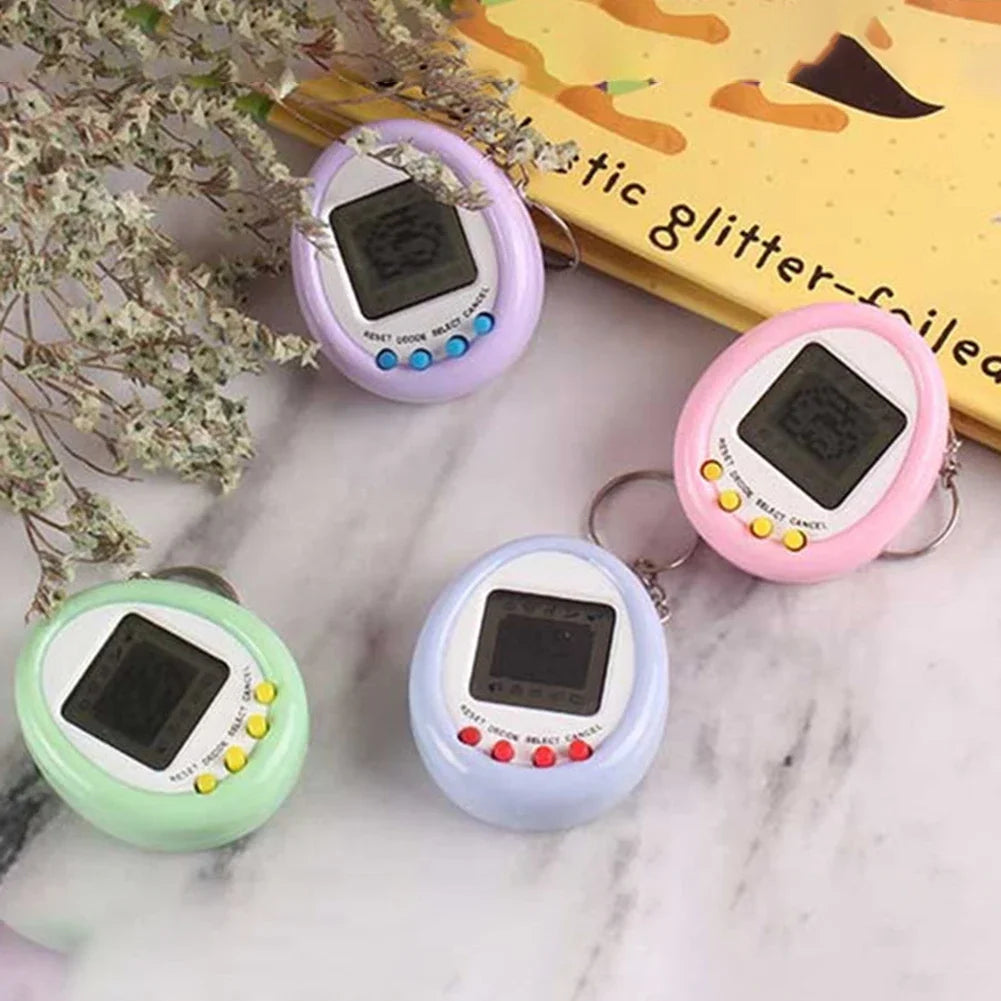 1Pcs 90S Nostalgic Tamagotchi Electronic Pets Console Kid’s Toy Portable Keyring Funny Virtual Cyber Toy Christmas New Year Gift