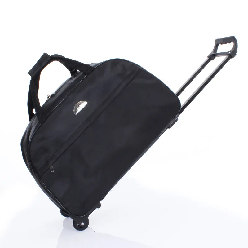 Large Capacity Travel Trolley Bags Women Men Wheeled Bag Oxford Waterproof Rolling Luggage Suitcase Travel Bag With Wheels