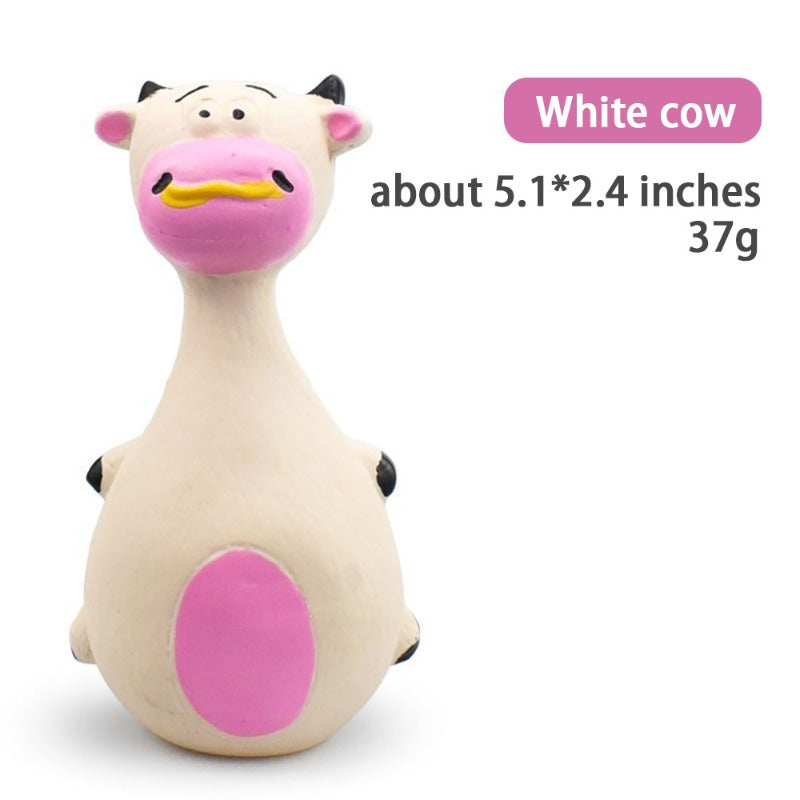 Dog Voice Toy Cartoon Shape Teddy Fadou Teeth Grinding Cleaning Plaything Rubber Anti Bite Training Pets Dogs Toys Pet Supplies