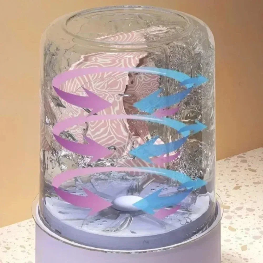 Mini Washer Underwear&Socks Washer Rechargeable Wireless Portable for Travel/Home/Dormitory with Laundry Cup Washing Machine