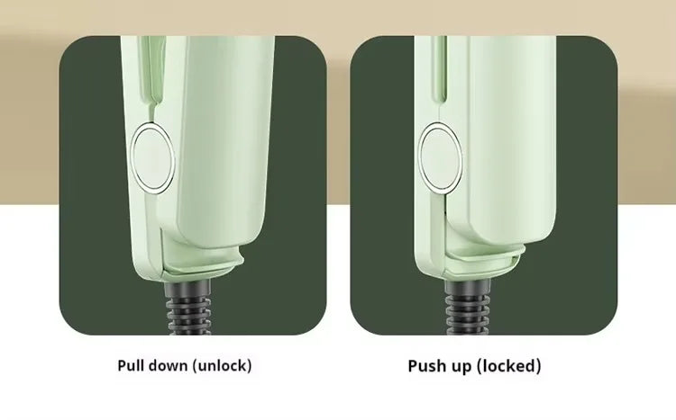 J1 Electric Hair Iron Quick Heating Curling Iron For Wavy Hairstyle Iron Hair Styling Curler Straightener For Home School Travel