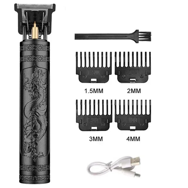 T9 Vintage Hair Clipper Portable Hair Cutting Machine USB Fast Charging Shaver Barber Cordless Hair Trimmer For Men's Barbe
