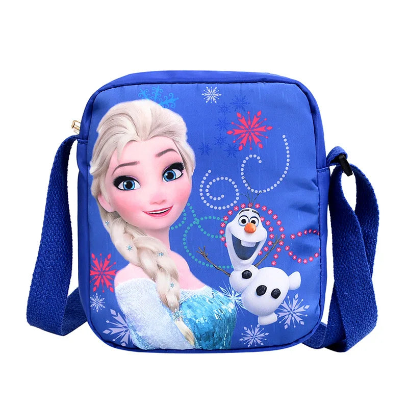 Disney New Cartoon Frozen Children's Bag Baby Girl Cute Princess Crossbody Bag Elsa Gift Shoulder Mobile Phone Bag
