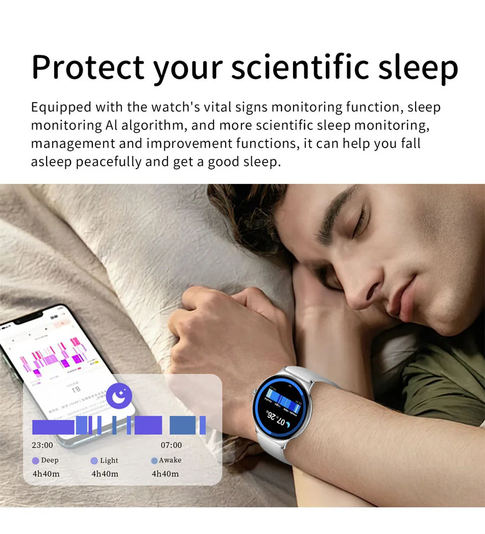 For Huawei Xiaomi New Ultra Thin Smart Watch Women Screen Always Display Time Sports Bracelet Bluetooth Call Fashion Smartwatch