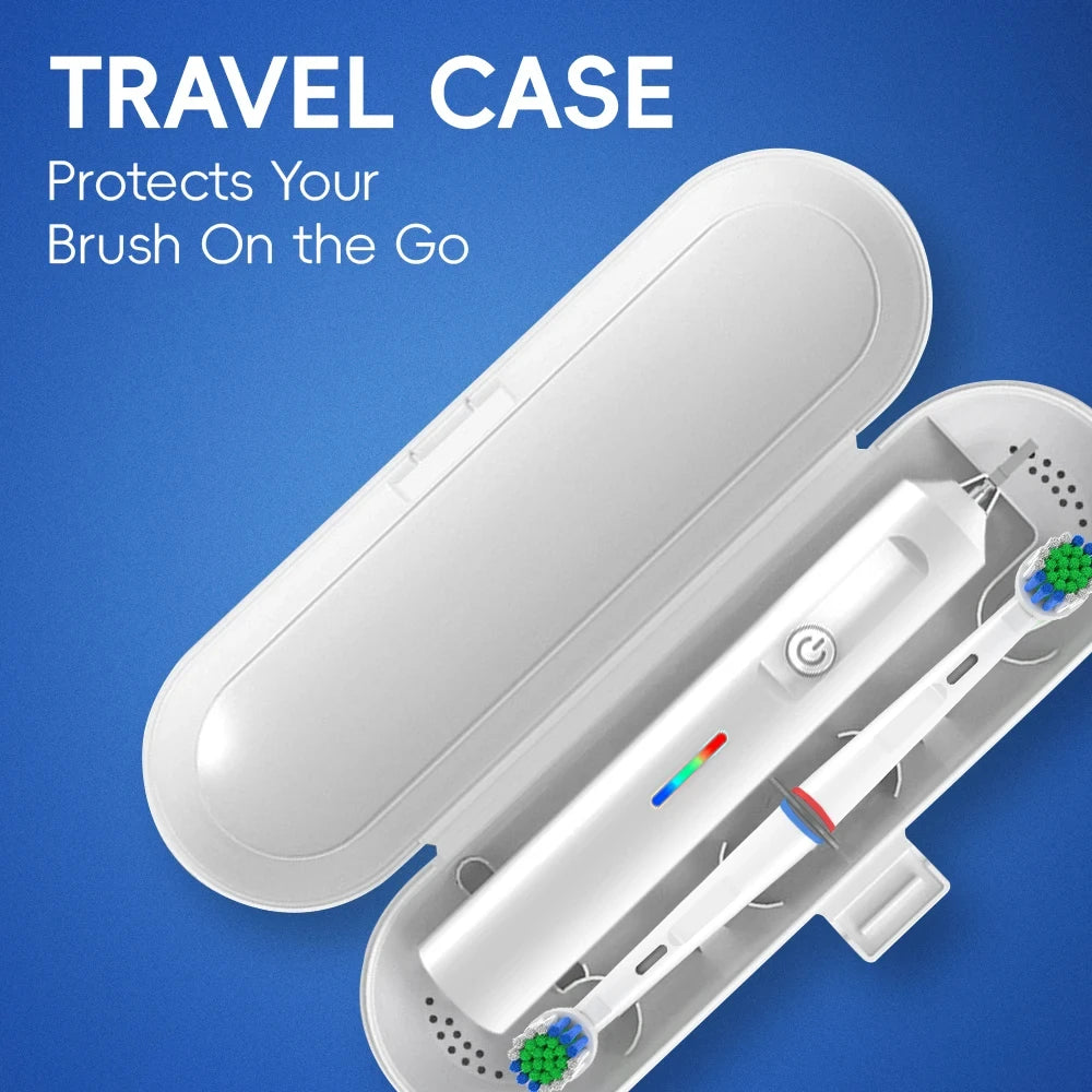 Smart Rotating Electric Toothbrush, Rechargeable Rotary Toothbrush  Heads, Compatible with Oral B Replacement Brush Heads
