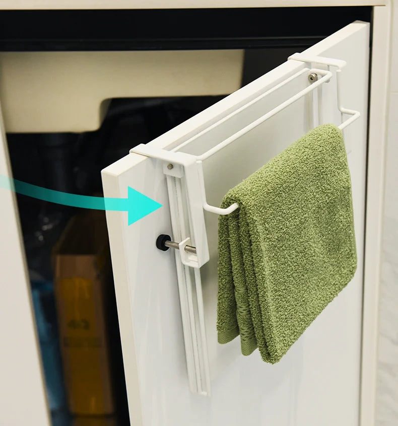 Foldable Countertop Shelf - Carbon Steel Cabinet Door Organizer with Multi-Functional Board - Space Saving Kitchen & Home Storag