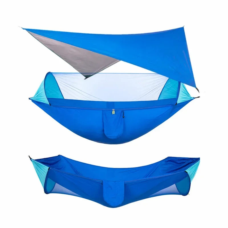 Camping Hammock with Mosquito Net and Rain Fly Tarp,hammock chair swing chair outdoor for Backpacking, Survival,Travel