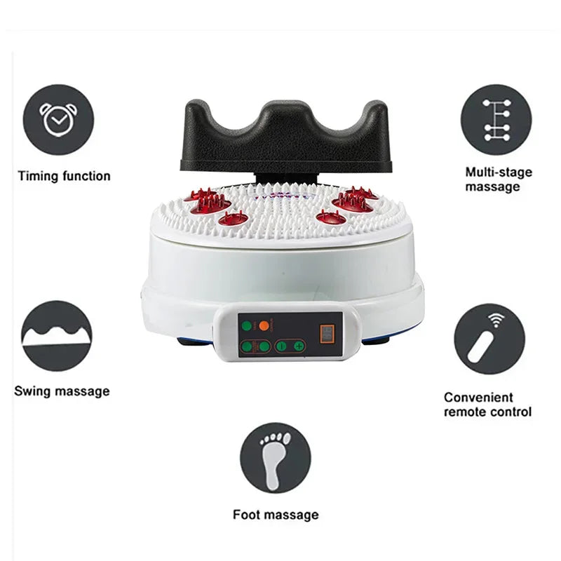 Blood Circulation Swing Foot Massager Vibration Infrared Muscles Pain Relief Chi Machine Lumbar Spine Passive Exercise Swing