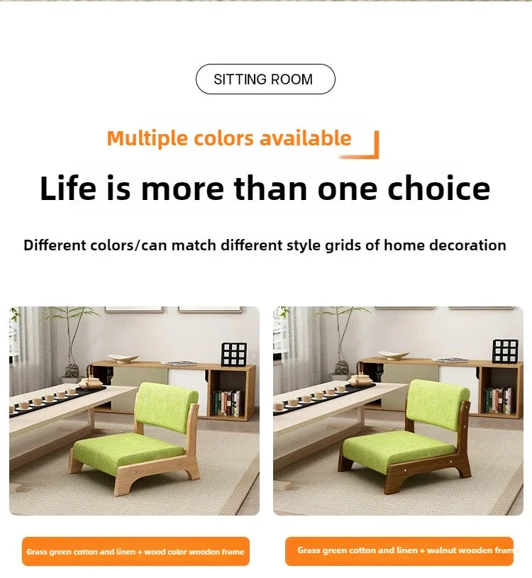 Modern Tatami Lazy Sofa Chair Japanese Living Room Furniture Back Floor Nordic Wind Bay Window Low