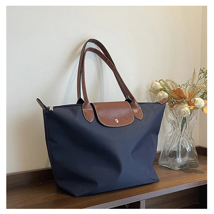 Women's shoulder bag new large-capacity tote bag armpit bag female Longxiang bag fashionable handbag