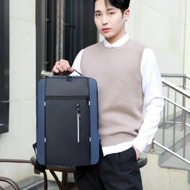 Waterproof Business Backpack Men USB School Backpacks 15.6 Inch Laptop Backpack Large Capacity Bagpacks for Men Back Pack Bags