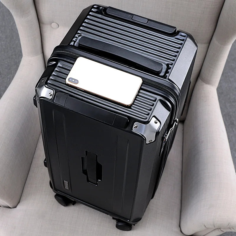 Japanese travel suitcase universal wheel password thickened trolley luggage 22/26/30 inch high value luggage for men and women