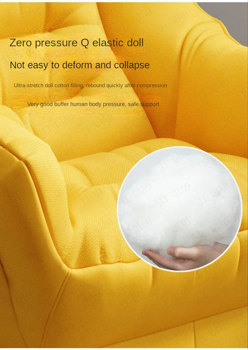 New Living Room Chairs Lazy Leisure Home Light Back chair sofa chair Bedroom Home comfortable Sofa Chair Armchair with Footrest