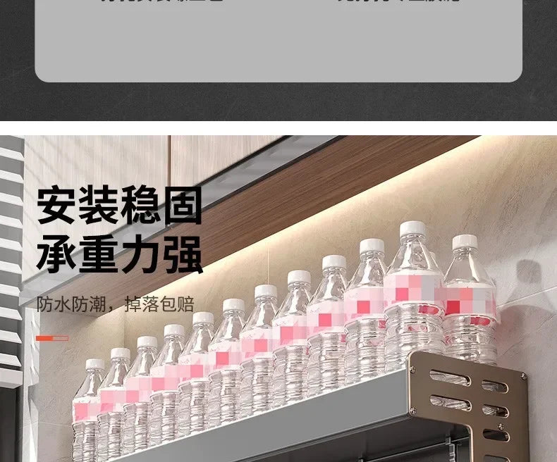 New Kitchen Storage Rack Seasoning Rack Wall-Mounted Condiment Multi-Functional Household kitchen organizer Storage Rack