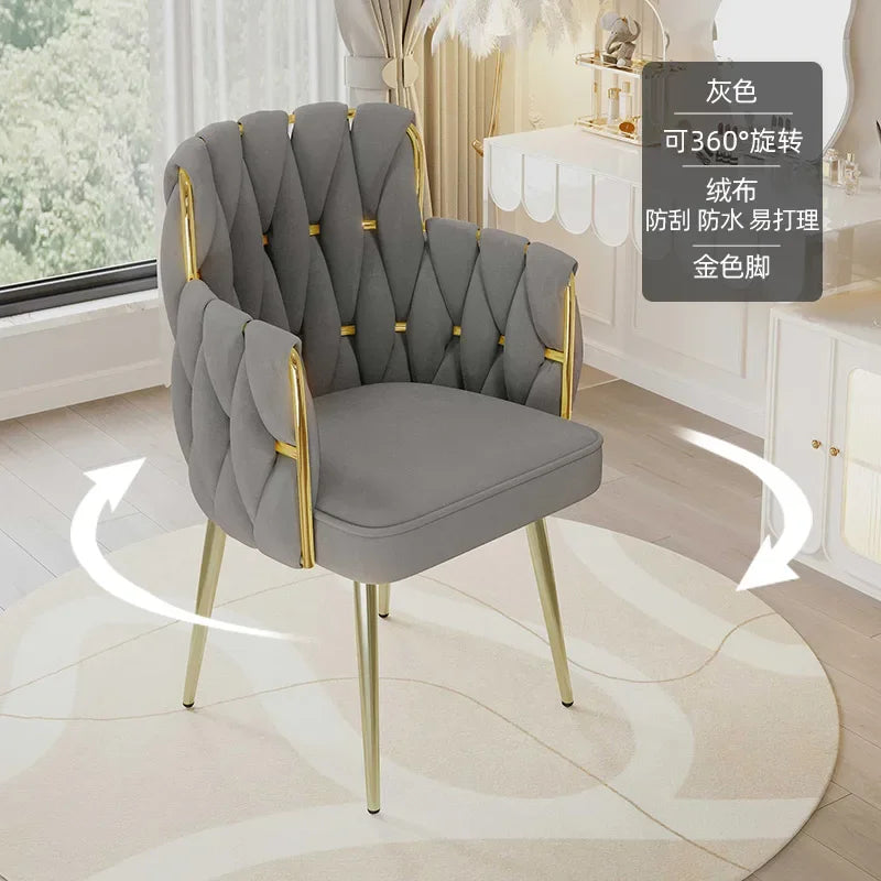 Study Throne Office Chair Vanity Modern Ergonomic Luxury Nordic Office Chair Designer Relaxing Sillas De Oficina Salon Furniture