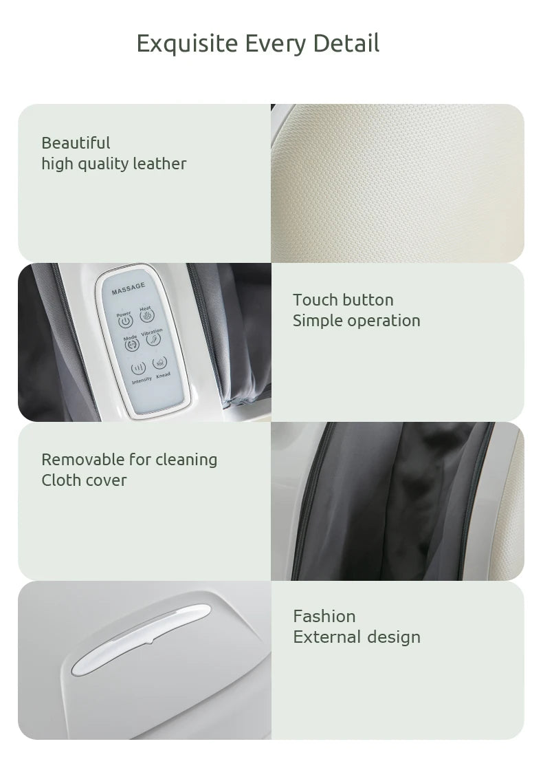 MARESE Electric Calf and Foot Massage Machine Vibration Shiatsu Air Compression Heat Rolling Kneading Leg Beauty Massager K16