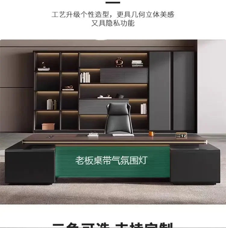 modernOfficedesk desktop table Furniture Standing l shaped gamingdesk computer gamer cabinets executive desk Work Desk Organizer