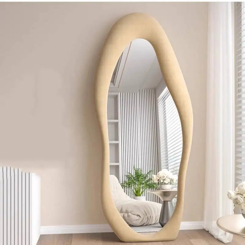 Oval Bed Room Mirrors Full Body Standing Nordic Design Luxury Mirrors Full Body Living Room Espejos Decorativos Room Decoration