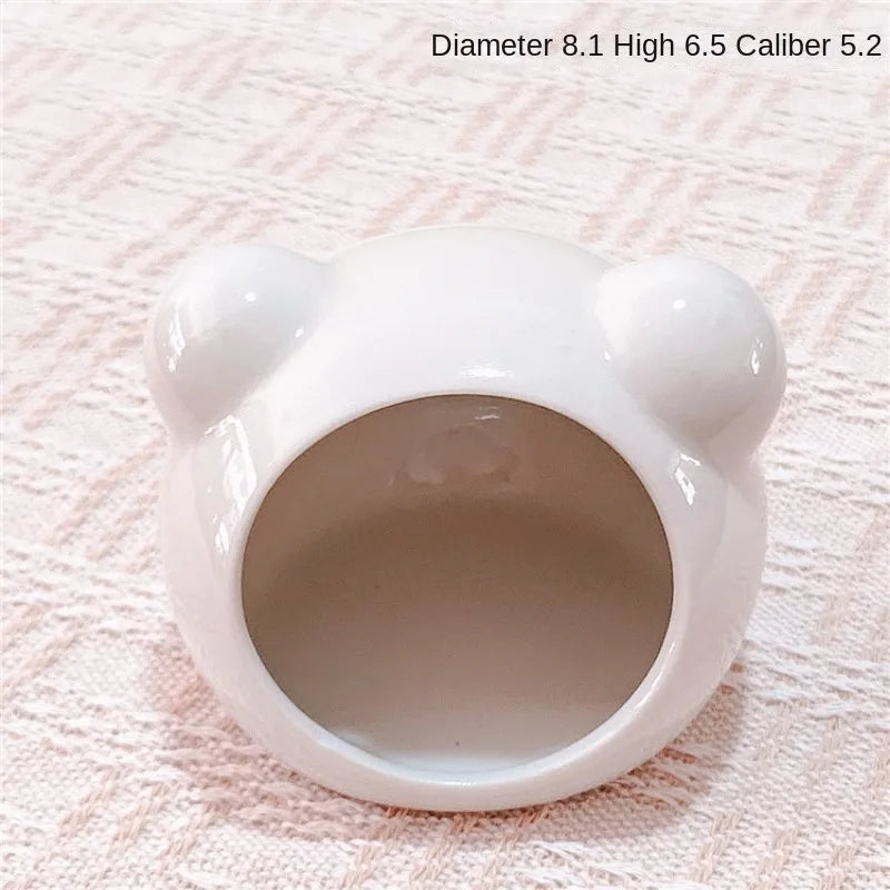 Ceramic Hamster Nest Summer Cooling Pet Ice House Ceramic Nest Dutch Pig Golden Bear Sleeping Nest Ceramic SummerHouse NewDesign