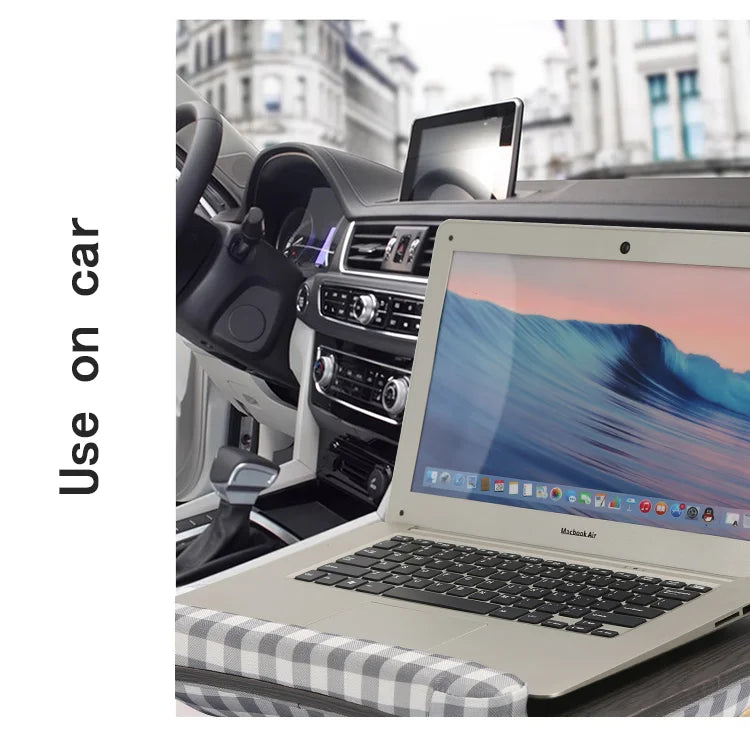 MUMUCC Lazy Laptop Table with Cushions and Slots, Multifunctional  Mini Pillow Table, Portable Room Desk, Office Lumbar Support