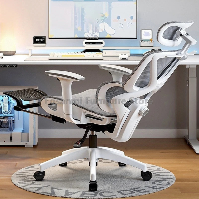 Breathable High Elastic Mesh Office Chair Comfortable Gaming Computer Chairs Adjustable Home Gamer Desk Swivel Chair Reclining