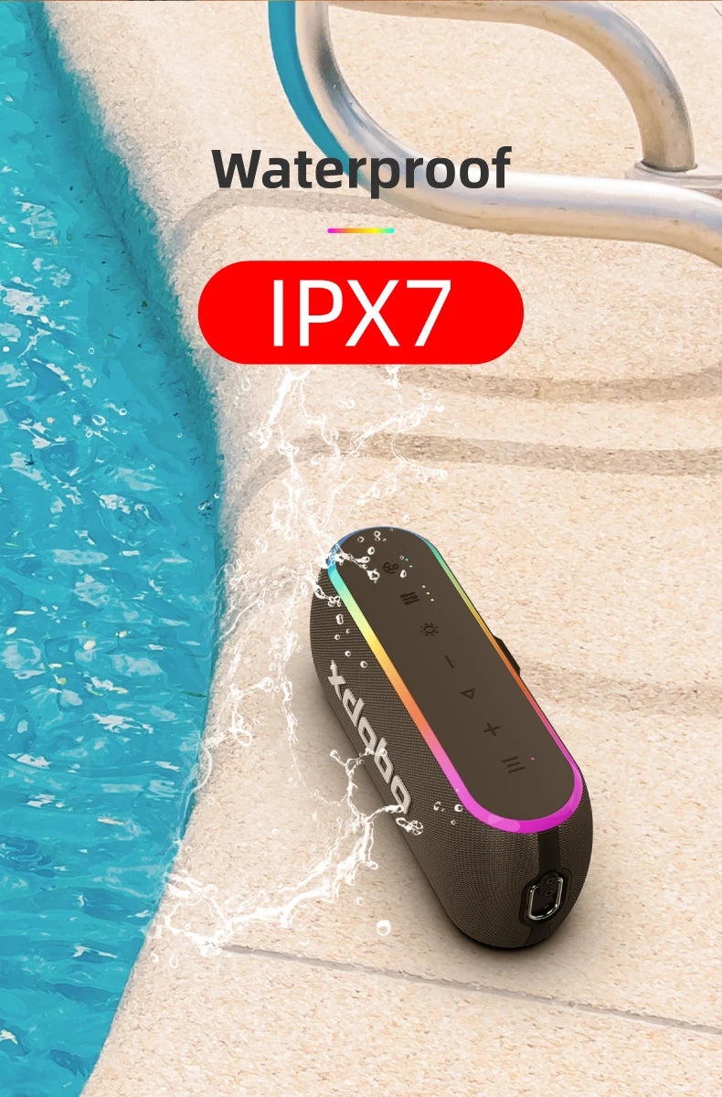 60W XDOBO X8 III Bluetooth Speaker Wireless Subwoofer IPX7 6600mAh Dual Bass Power Bank Outdoor Loudspeaker For Smart Phone TV
