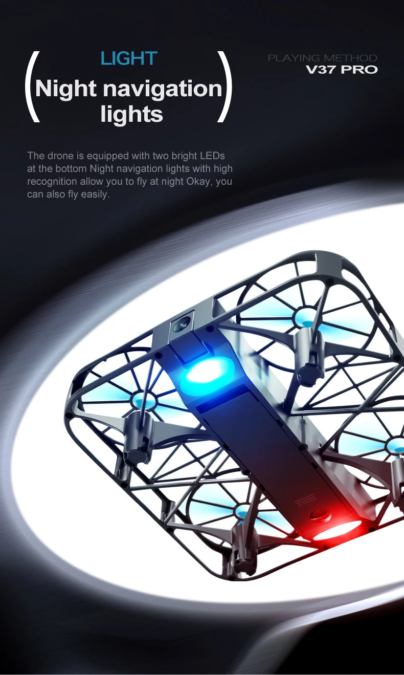 4DRC V37 New Mini 8K Drone with Camera 4K HD Easy To Carry WiFi FPV Dron Pocket Rc Helicopter Quadcopter Family Toys Gift