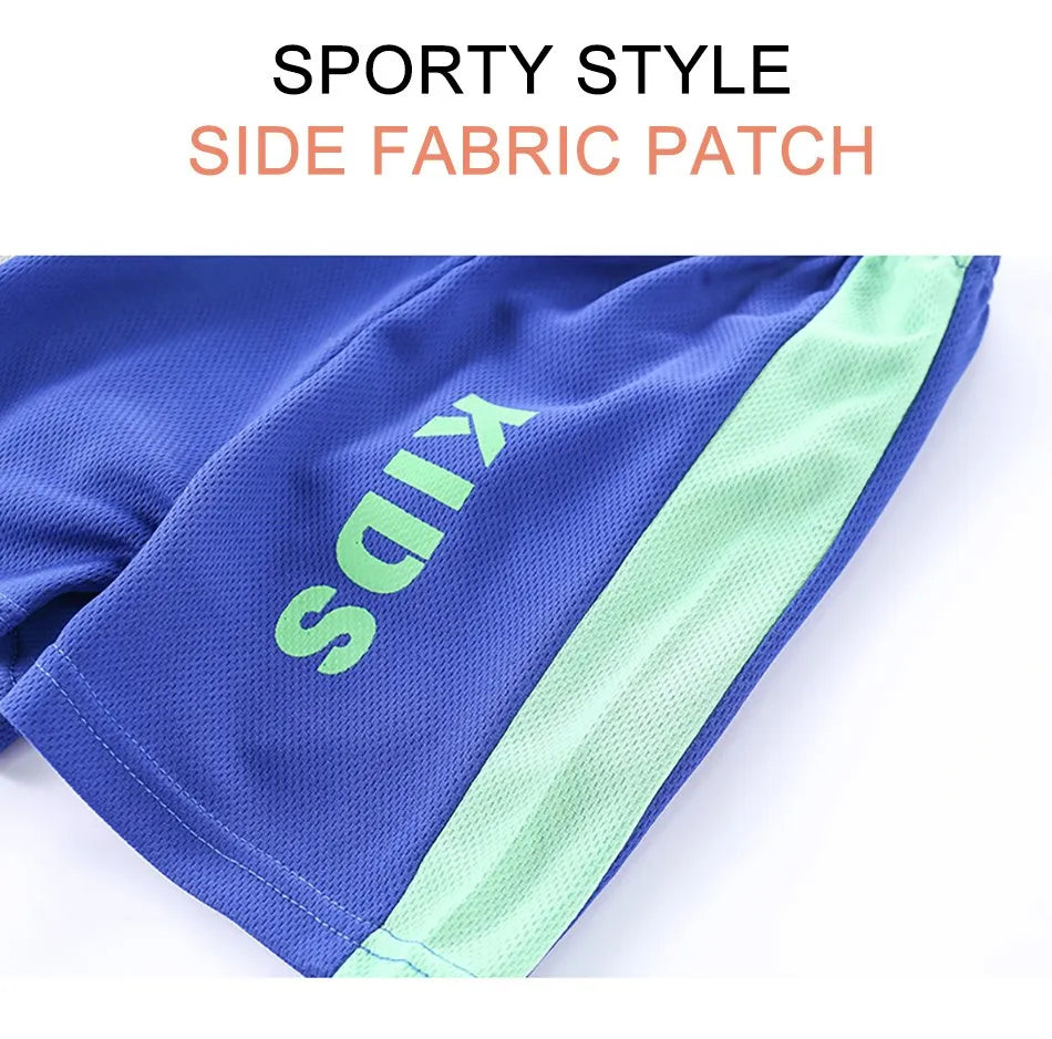 Children Summer Short Sleeve Football Basketball Suit Clothing Set Boy Girl Jersey Quick Drying Breathable Kids Sports Wear