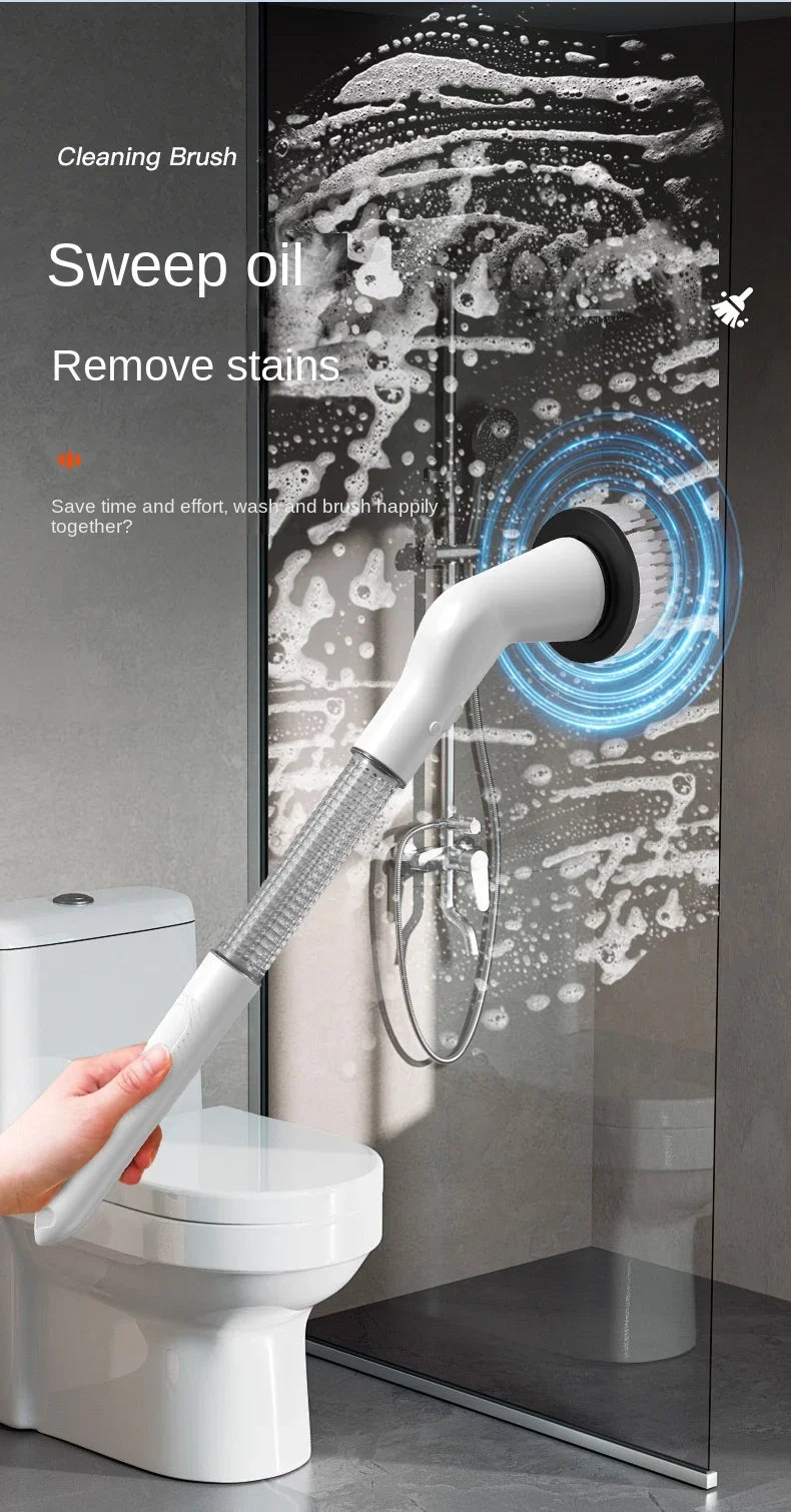 New Style Electric Cleaning Brush 5 in 1 Electric Multi-functional Home USB Automatic Cleaning Brush for Kitchen & Bathroom