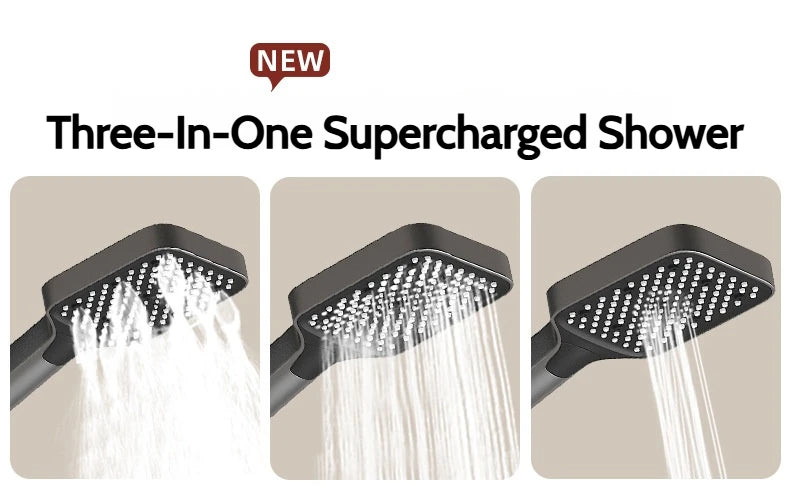 Grey Brass Waterfall Wall Mount Smart Temperature Digital Display Bathtub Faucet Bathroom Faucet Bath Shower Faucet Mixer Crane