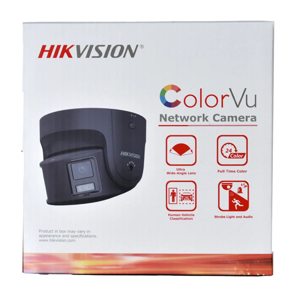 Hikvision 8MP Camera DS-2CD2387G2P-LSU/SL 4K Turret Panoramic ColorVu Color Night Built-in Mic Speaker Strobe Light Audio Alarm