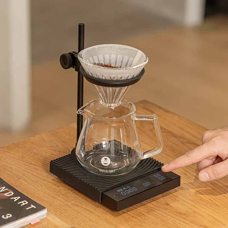 TIMEMORE Blackmirror Duo Coffee Digital Scales Weighing Timekeeping Flow Rate Measurement With Ddetachable Stand Mini Coffee
