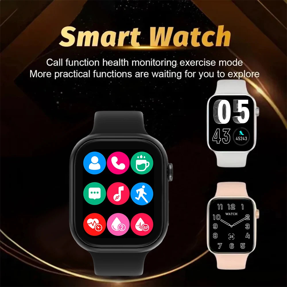 LAXASFIT 2025 New Smartwatch For Men Android IOS 1.73" Screen Bluetooth Call Blood Oxygen Pressure Monitoring Smart Watch Women