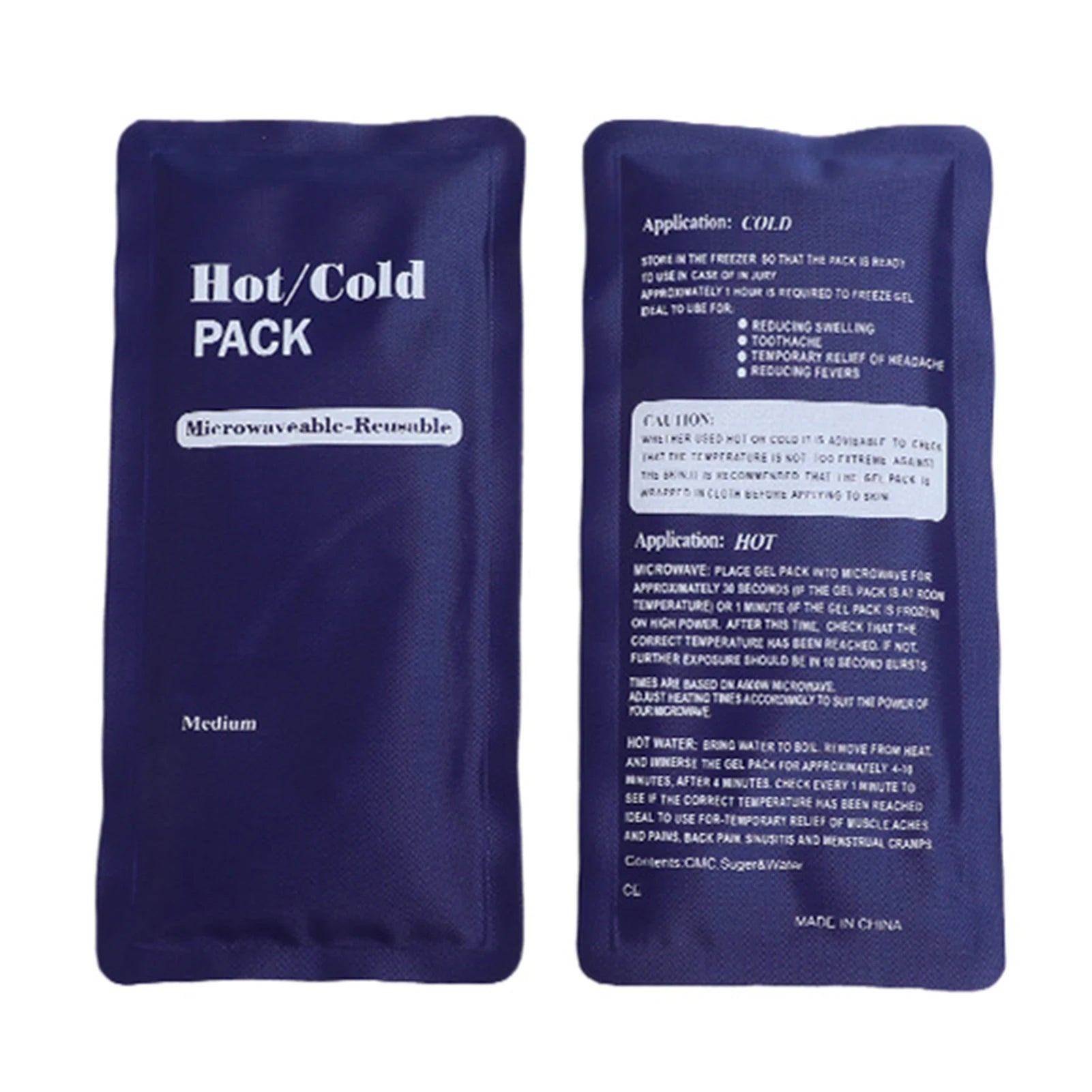Reusable Ice Bag Sports Icing Packs Pain Relief Outdoor Cold Hot Ice Packs for Knees Ankles Injuries Muscle Back Pain Relief