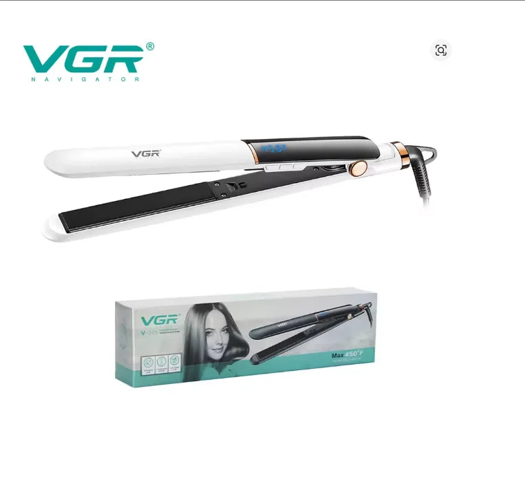 VGR Electric Hair Brushes Ceramics Curling Iron Black Dryer And Straightening Brush Hair Styling Brush 45