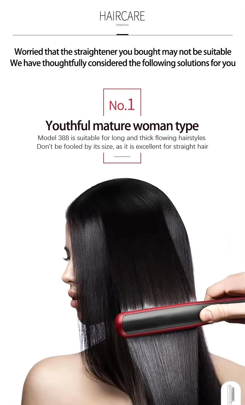 Professional Electric Hair Styling Straightening Smoothing Modeling Brush Rotating Hairbrush Hot Comb Electrical Curling Iron