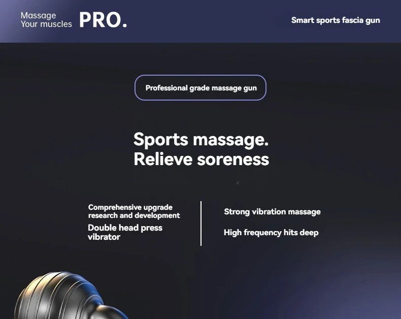 2025 New Mini Double Headed Fascia Gun Portable Fitness Muscle Electric Massage Gun Relaxing Cervical Fascia Gun